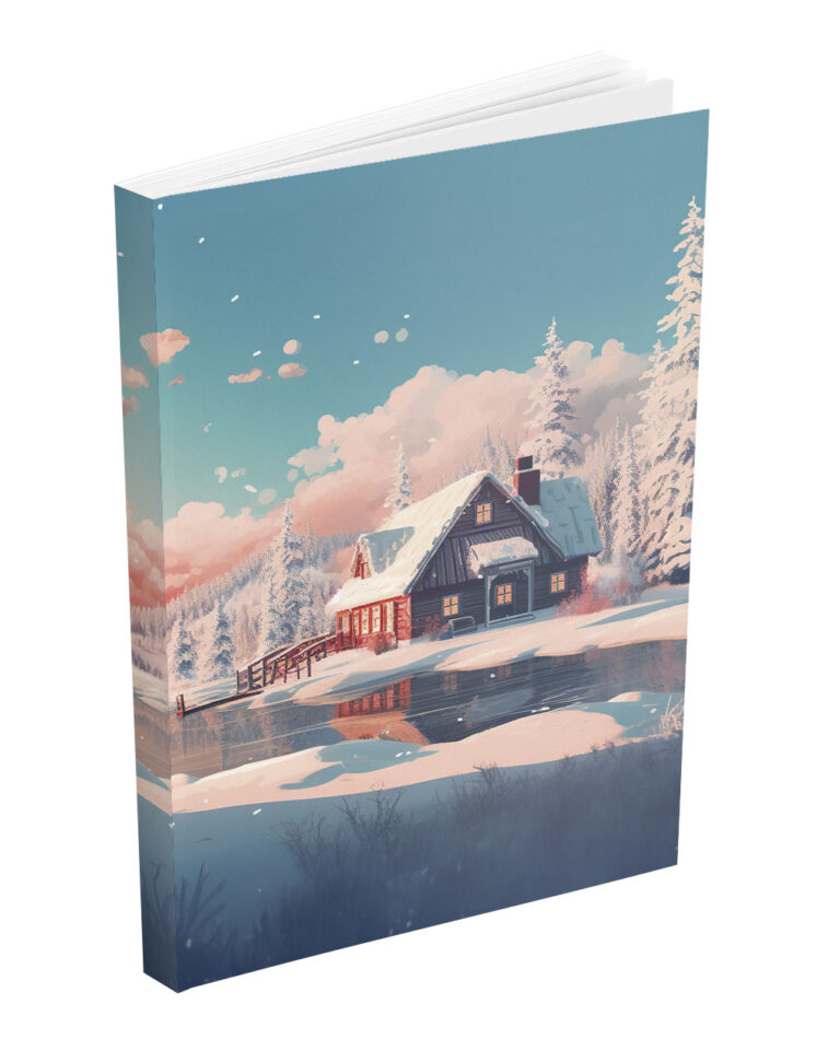 Read more about the article Notizbuch / Journal / Tagebuch / Skizzenbuch „Winter Wunderland Serie“ Motiv 2