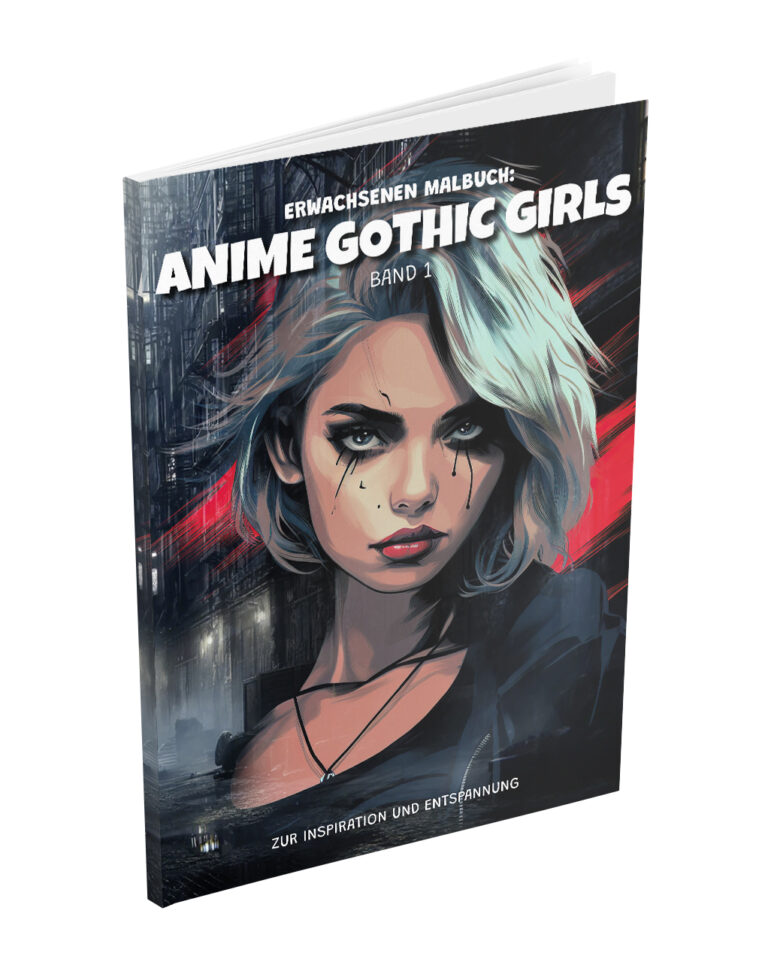 Mehr über den Artikel erfahren Erwachsenen Malbuch: Anime Gothic Girls – Band 1: Zur Inspiration und Entspannung