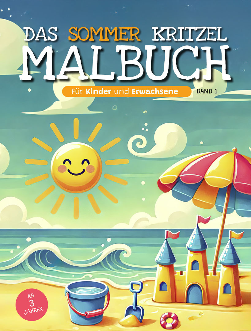 Das Sommer Kritzel Malbuch - Band 1 - Cover Front